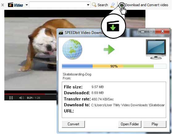 Speedbit Video Downloader and Converter screenshot