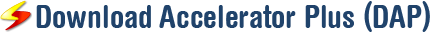 Download Accelerator Plus (DAP) logo Download Accelerator Plus (DAP) header logo