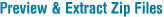 Preview & Extract Zip Files