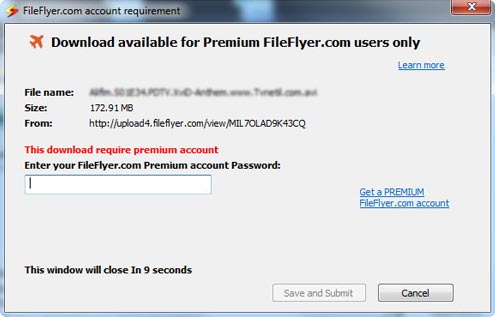 Screenshot of DAPster - Premium Account Requirement dialog Screenshot of DAPster - Premium Account Requirement dialog