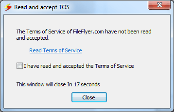 Screenshot of DAPster - hosting site's terms of service Screenshot of DAPster - hosting site's terms of service