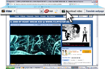 Click the flashing Speedbit Video Downloader and Converter Download video button.